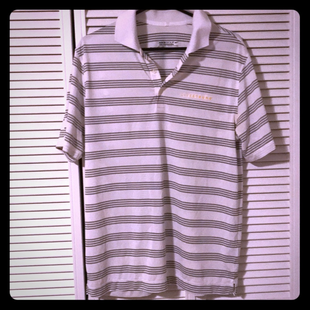 Nike Golf striped polo - Livestrong